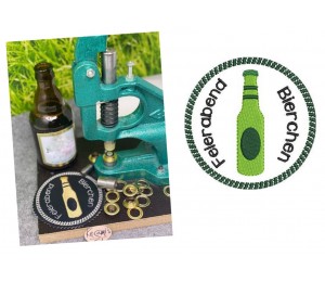 Stickdatei ITH - Untersetzer Feierabend Bierchen